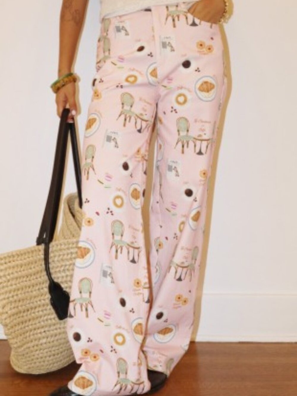 MDW Sale! Paris Cafe Morning Pants Baby Pink NWT